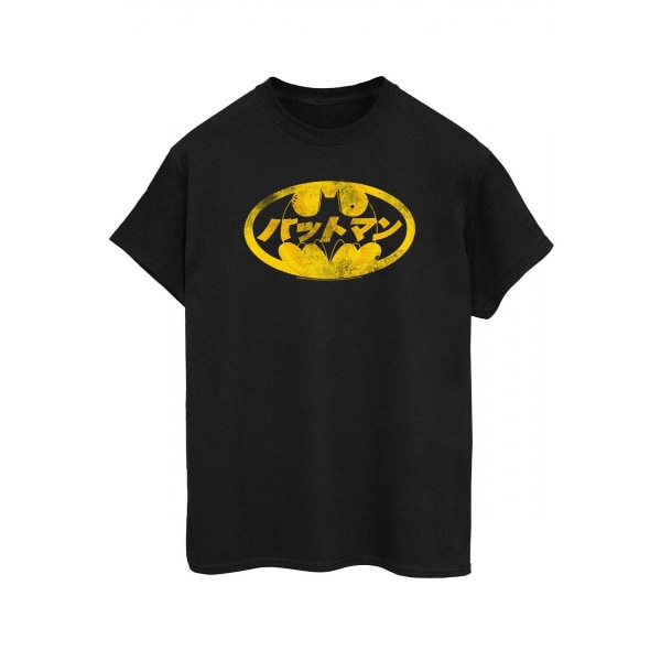 Batman T-shirt med japansk logotyp för män, 3XL, svart/gul Black/Yellow 3XL