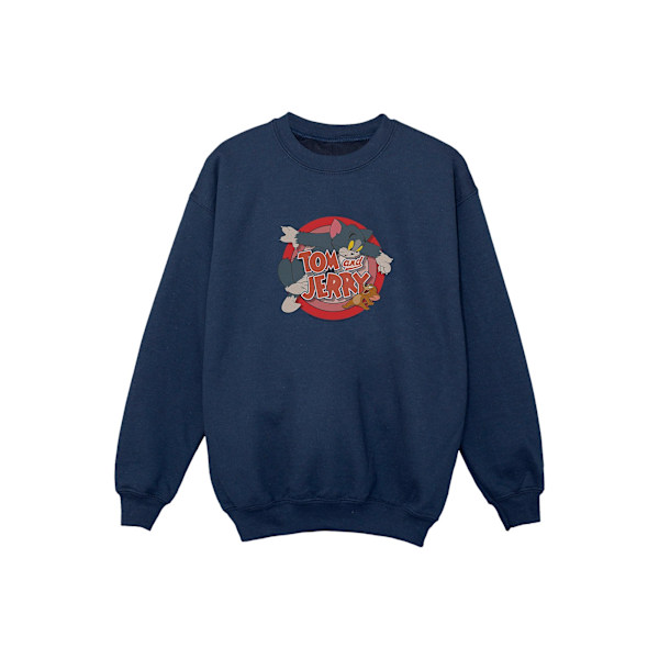 Tom och Jerry Pojkar Klassisk Catch Sweatshirt 5-6 År Marinblå Navy Blue 5-6 Years