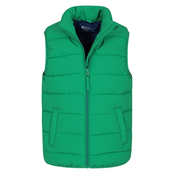 Mountain Warehouse Barn/Barn Rocko Plain Padded Gilet 7-8 Green 7-8 Years