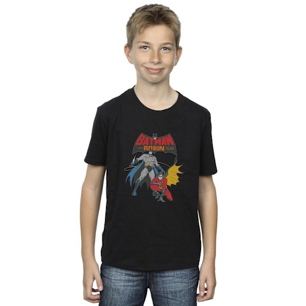 DC Comics Boys Batman And Robin T-Shirt 12-13 År Svart Black 12-13 Years