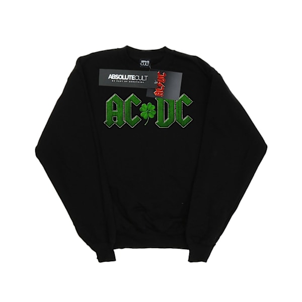 AC/DC Girls Shamrock Logo Sweatshirt 7-8 år Svart Black 7-8 Years