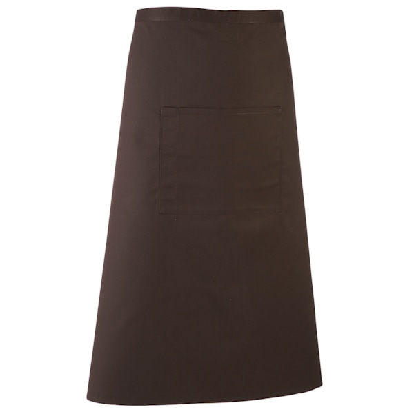 Premier Unisex Färger Bar Apron / Arbetskläder (Lång Continental S Brown One Size