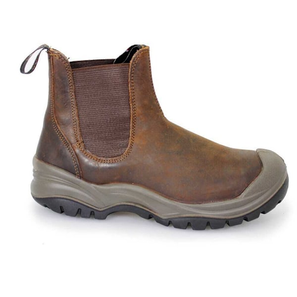 Grisport Herr Waxy Läder Säkerhetskängor 7 UK Brun Brown 7 UK