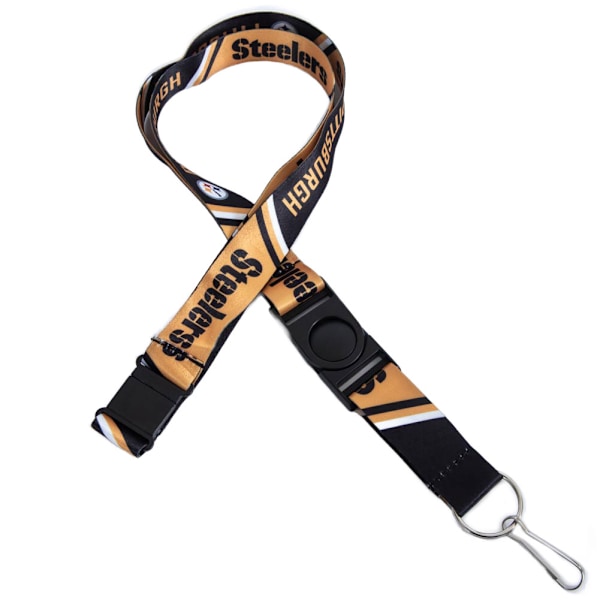 Pittsburgh Steelers Lanyard En Storlek Svart/Guld Black/Gold One Size