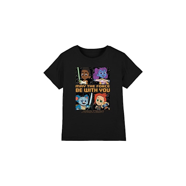 Star Wars Barn/Ungdom Young Jedi Äventyr Bland Stjärnorna T-shirt Black 12-13 Years