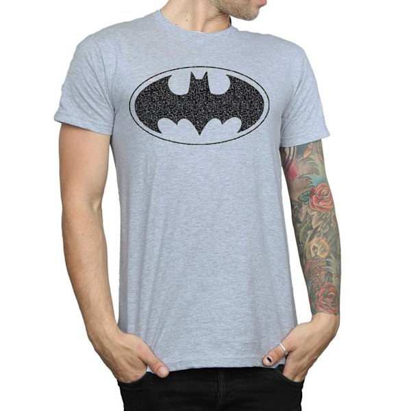 DC Comics Batman One Colour Logo T-shirt XXL Sports Grey Sports Grey XXL