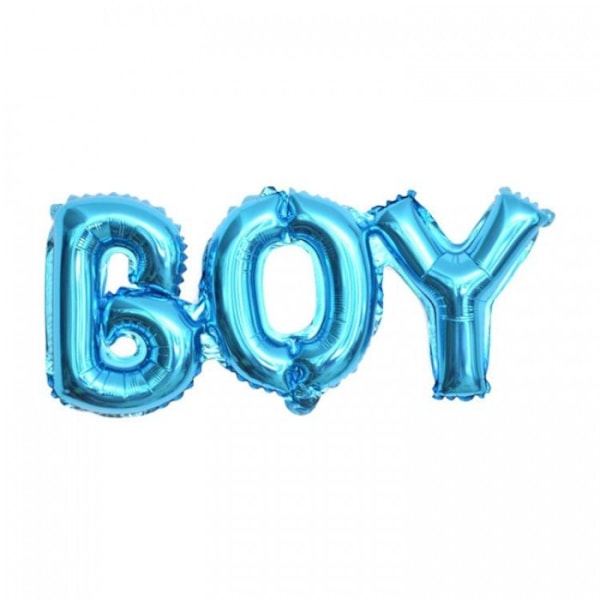 Realmax Boy Script Folieballong En Storlek Blå Blue One Size