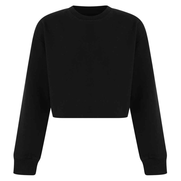 SF Minni Girls Slounge Crop Sweatshirt 5-6 år Svart Black 5-6 Years