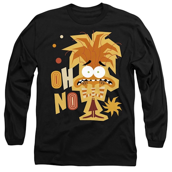 Insidan Ut 2 Unisex Vuxen Ångest T-Shirt L Svart Black L