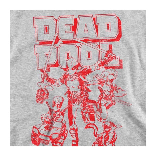 Deadpool Unisex Vuxen Corps Red Attack Sweatshirt L Athletic He Athletic Heather L