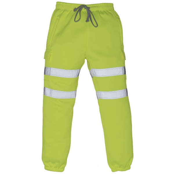 Yoko Mens Hi Visibility Reflekterande arbete Joggingbottnar L Yello Yellow L