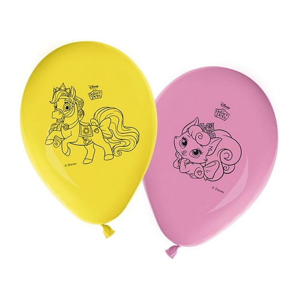 Disney Latex Palace Pets Ballonger (Förpackning om 8) En Storlek Flerfärgad Multicoloured One Size