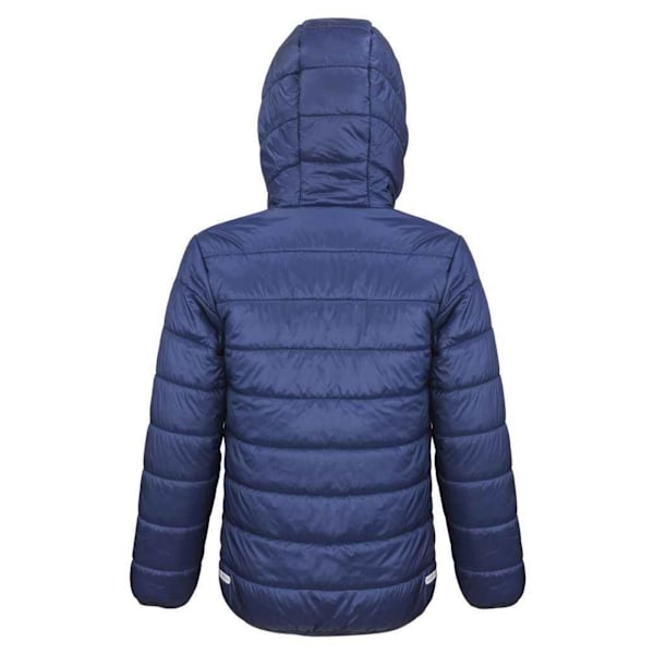 Result Core Barn/Barn Soft Padded Jacka 3-4 År Marinblå/Lime Navy/Lime Green 3-4 Years