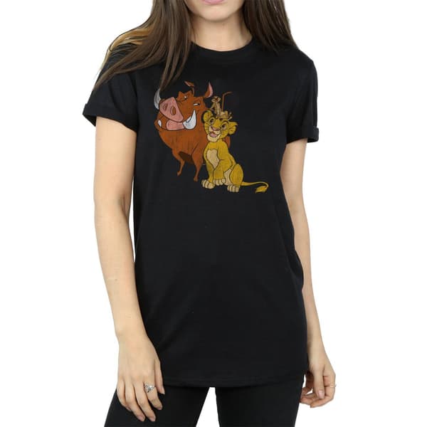 Lejonkungen Dam Klassisk Simba Timon & Pumba Bomull Black L