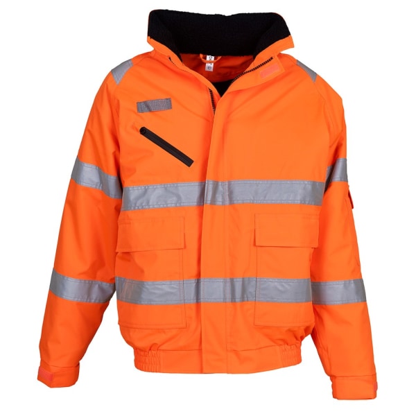 Yoko Unisex Adult Fontaine Hi-Vis Bomberjacka XL Orange Orange XL