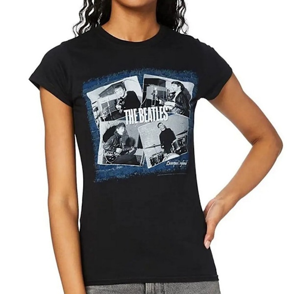 The Beatles Dam/Kvinnor På Cavern Back Print T-Shirt L Bl Black L