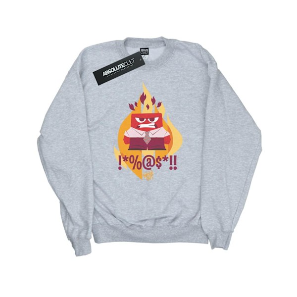 Disney Mens Inside Out Fired Up Sweatshirt M Sports Grey Sports Grey M