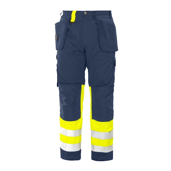 Projob Herr High-Vis Cargo Byxor 40T Gul/Marinblå Yellow/Navy 40T
