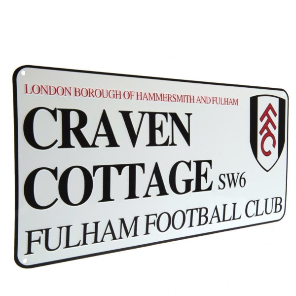 Fulham FC Craven Cottage Plaque One Size Vit/Svart White/Black One Size