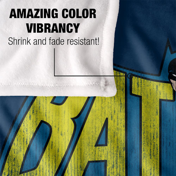 DC Comics Logo Batman Filt En Storlek Flerfärgad Multicoloured One Size