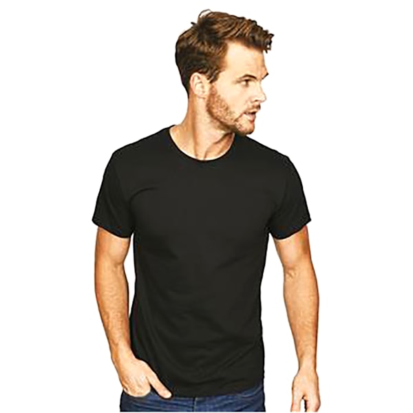 Casual Classics Mens Premium Ringspun Tee 2XL Svart Black 2XL