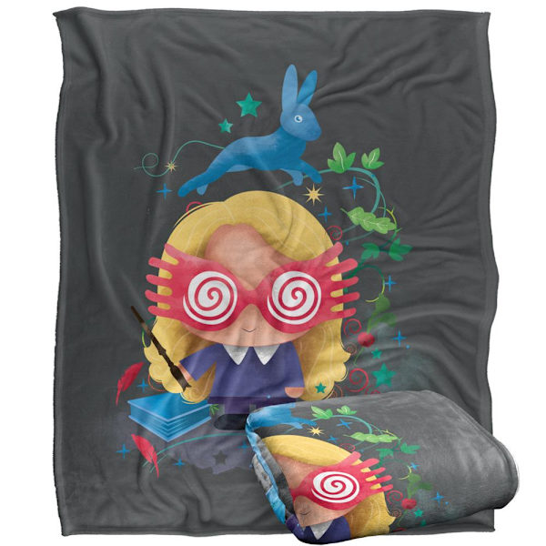 Harry Potter Chibi Luna Filt En Storlek Flerfärgad Multicoloured One Size