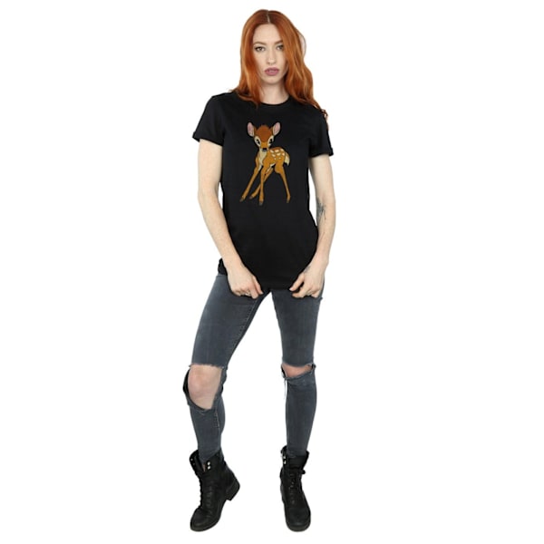 Bambi Dam/Dam T-shirt i bomull Boyfriend 3XL Svart Black 3XL