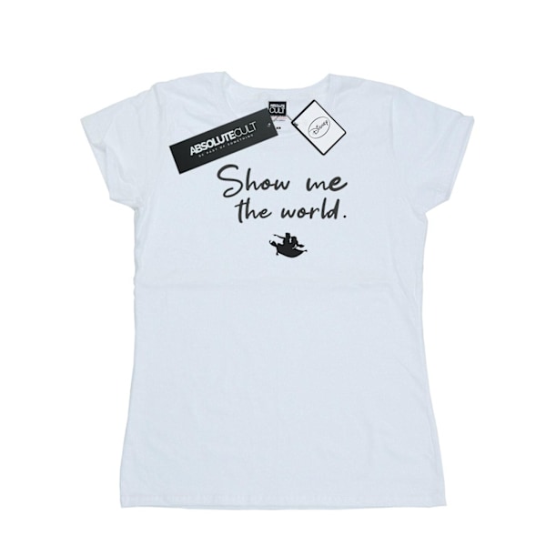 Disney Dam/Kvinnor Aladdin Show Me The World Bomull T-shirt M White M