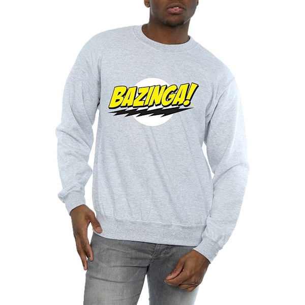 The Big Bang Theory Herr Bazinga Sheldon Sweatshirt L Sports Gr Sports Grey L