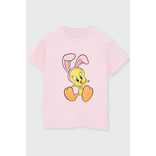 Looney Tunes Girls Tweety Pie Bunny Ears Bomull T-shirt 7-8 år Pink 7-8 Years