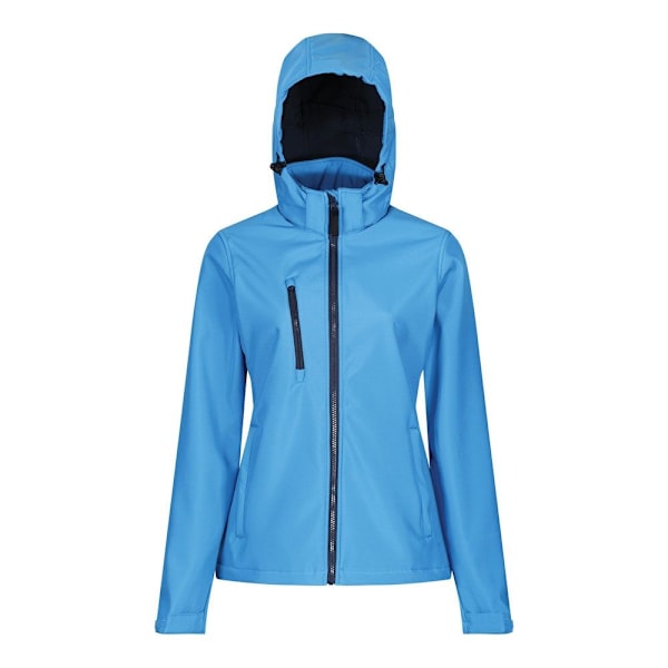 Regatta Dam/Kvinnor Venturer Huvtröja Mjuk Skaljacka 16 UK F French Blue/Navy 16 UK