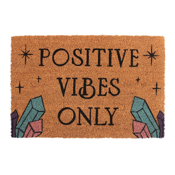 Something Different Positive Vibes Only Dörrmatta One Size Natur Natural One Size