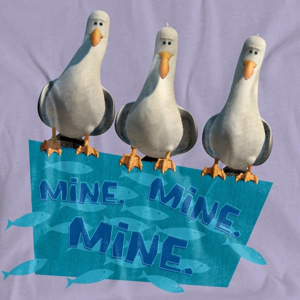 Finding Nemo Dam/Dam Mine T-shirt M Lavendel Lavender M
