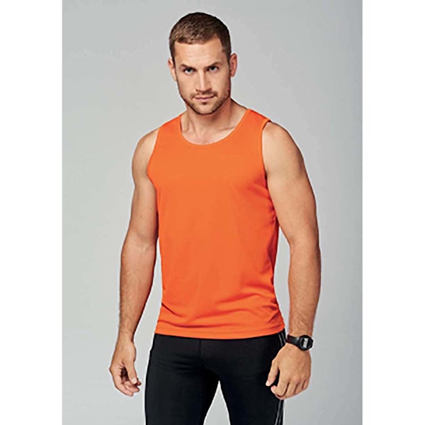 Kariban Proact Herr Sleeveless Sports Training Vest 2XL Orange Orange 2XL