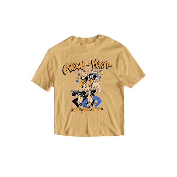 The Black Crowes Unisex Adult Crowe Mafia Back Print T-Shirt XX Sand XXL