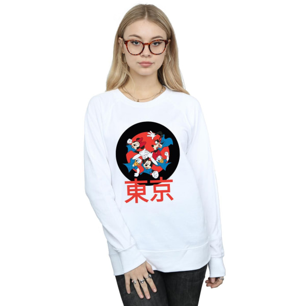 Disney Womens/Ladies Mickey Mouse Team Huddle Sweatshirt S Vit White S