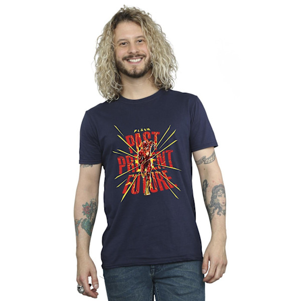 DC Comics The Flash Förflutna Nutid Framtid T-shirt M Marinblå Navy Blue M