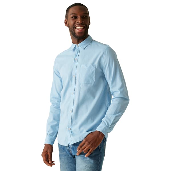 Regatta Loran Långärmad Skjorta Herr S Chambray Blå Chambray Blue S