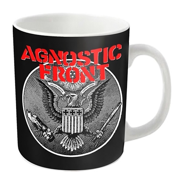 Agnostic Front Against All Eagle Mug En Storlek Vit/Svart White/Black One Size