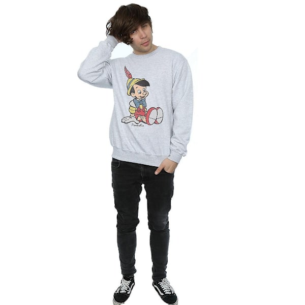 Pinocchio Herr Classic Sweatshirt XXL Sports Grey Sports Grey XXL