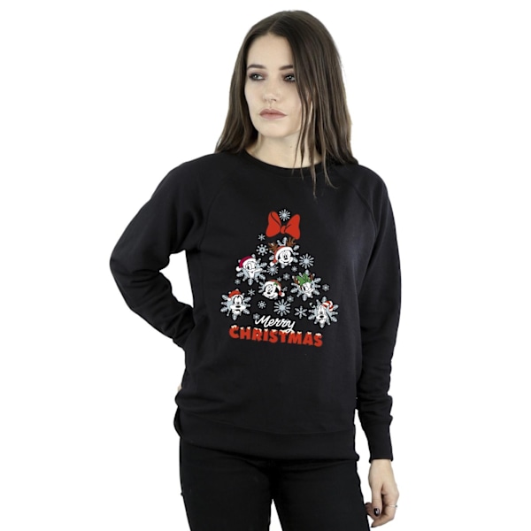 Disney Dam/Damer Mickey Mouse Och Vänner Julgran Sweatshirt L Svart Black L