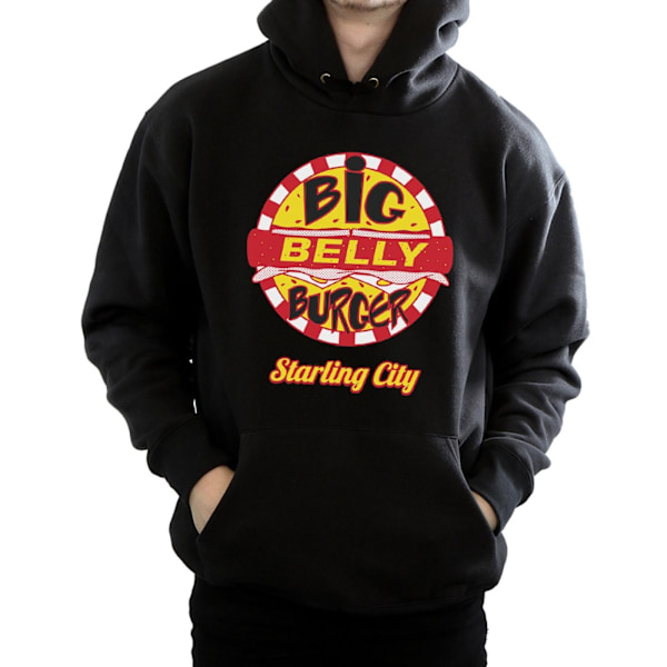 DC Comics Mens Arrow Big Belly Burger Logo Hoodie XXL Svart Black XXL