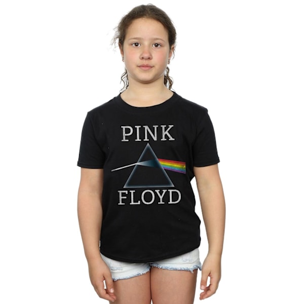 Pink Floyd Flickor Dark Side Of The Moon Prism Bomulls T-Shirt 7-8 Black 7-8 Years