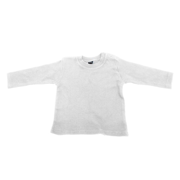 Babybugz Baby Girl Long Sleeve Tee / Baby Och Toddlerwear 18-24 White 18-24
