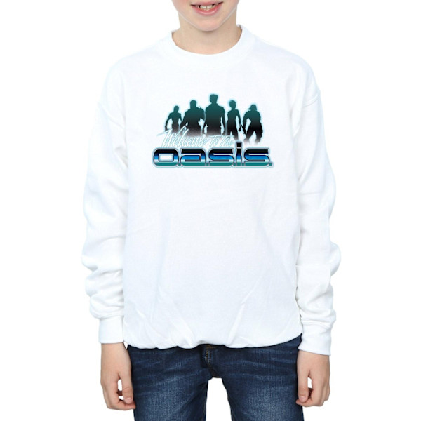 Ready Player One Boys Welcome To The Oasis Sweatshirt 7-8 år White 7-8 Years