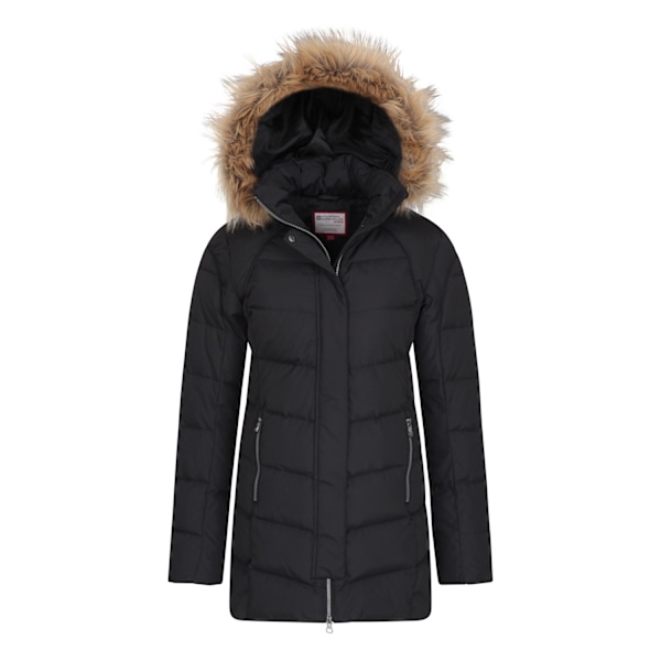 Mountain Warehouse Isla II Lång Dunjacka för Kvinnor/Dam Storlek 16 UK Jet Black 16 UK