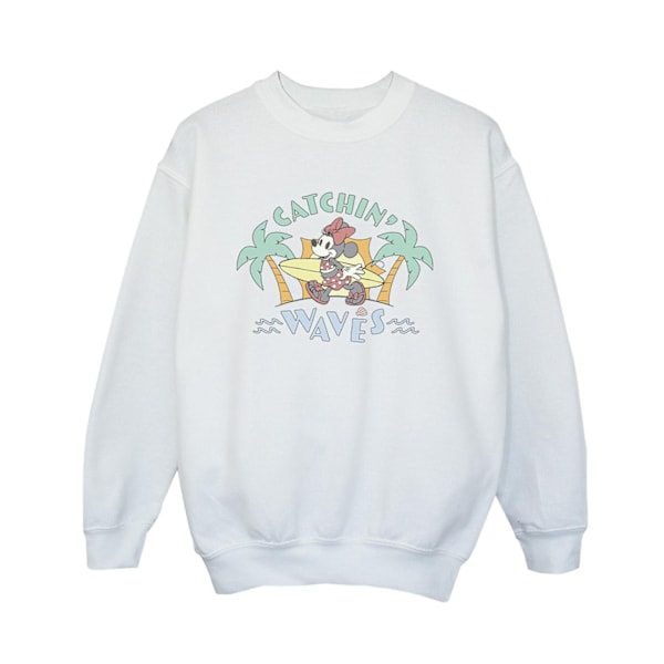 Disney Boys Minnie Mouse Catchin Waves Sweatshirt 3-4 år Vit White 3-4 Years