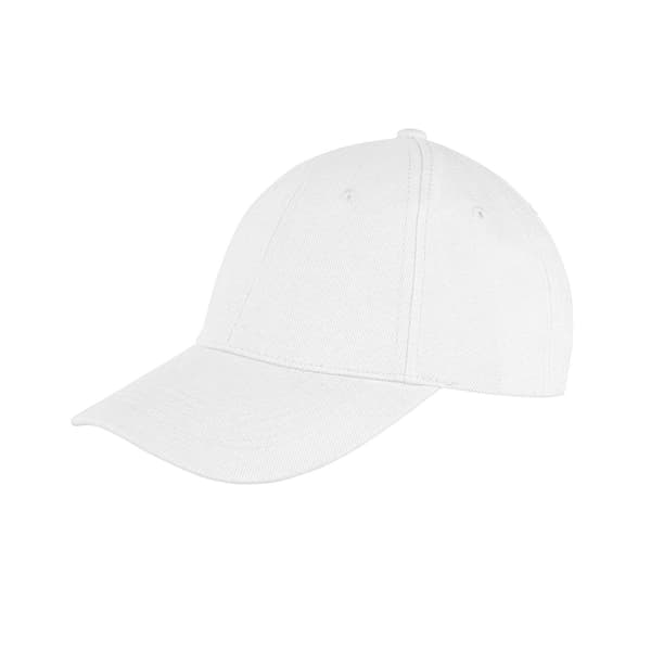 Result Headwear Memphis 6 Panel Borstad Bomull Låg Profil Bas Red One Size