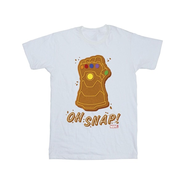 Marvel Girls Thanos Oh Snap Bomull T-shirt 12-13 år Vit White 12-13 Years