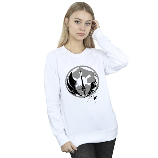 Star Wars Dam/Damer Obi-Wan Kenobi Fractured Logos Sweatshirt White L